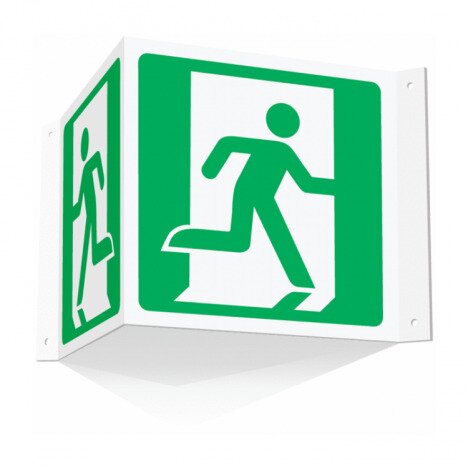 Indicator iesire de urgenta emergency exit stanga